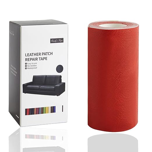 Leather Repair Tape kit Self Adhesive Patch Retro Orange 4x60 inch Heavy Duty by Cindy%27s+Tape