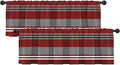 Emvency 2 Pack Valances Window Treatments, 52x12 Inch Rod Pocket Valances by Emvency