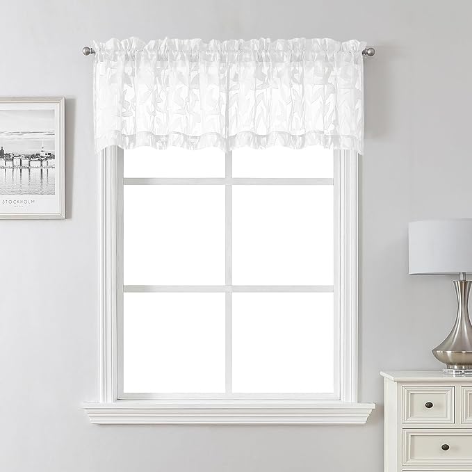Lecloud Leia White Sheer Valances by Lecloud