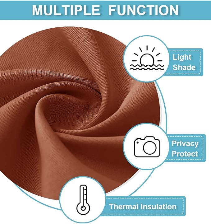 RYB HOME 54 inch Blackout Curtains - Image 6