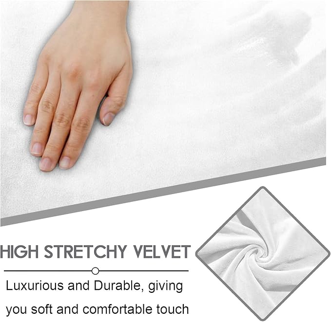 ULTICOR Velvet 8-Pieces Recliner Sofa Covers Stretch Reclining Couch Covers - Image 3