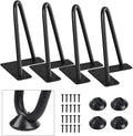SMARTSTANDARD 6 Inch Heavy Duty Hairpin Furniture Legs, Metal Home DIY Projects by SMARTSTANDARD