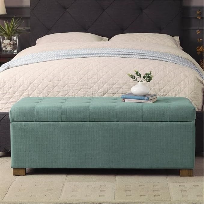 HomePop Large Storage Ottoman Bench - Image 2