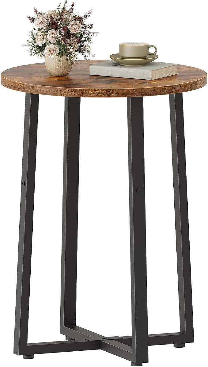 HOOBRO Side Table, Round End Accent Table by HOOBRO
