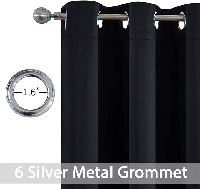 Yakamok 63 Inch Length Blackout Curtains - Image 2