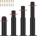 5"-9" Metal Adjustable Furniture Legs, Adjustable Height Replacement Legs by IRONDIY