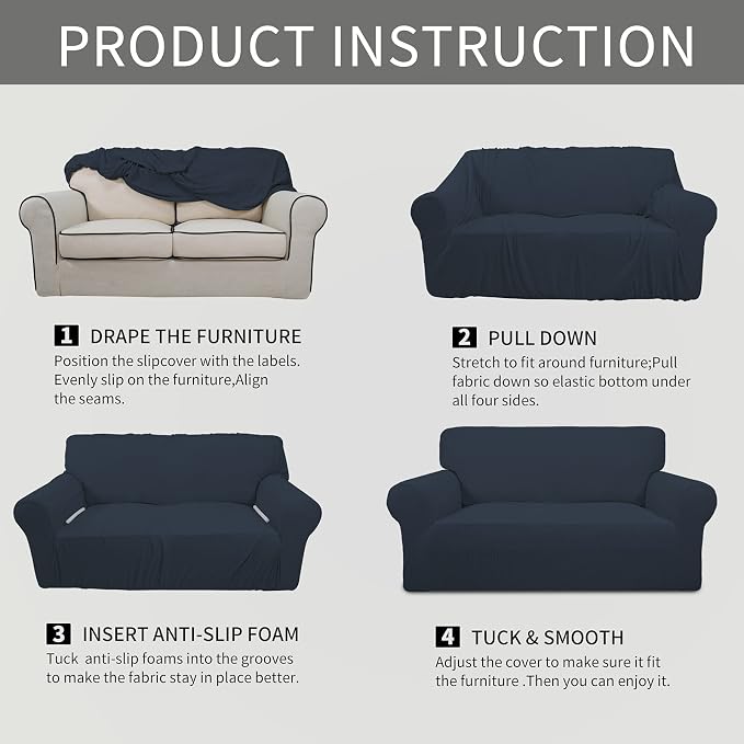 Easy-Going Stretch Oversized Sofa Slipcover 1-Piece Sofa Cover Furniture - Image 8