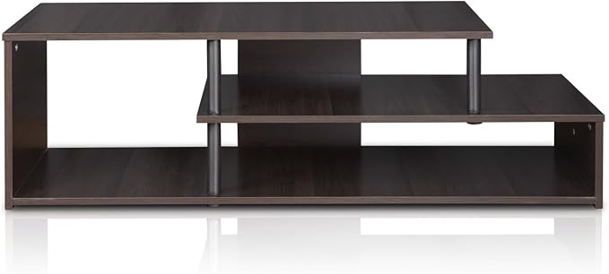 Furinno Econ Low Rise TV Stand, Espresso/Black - Image 5