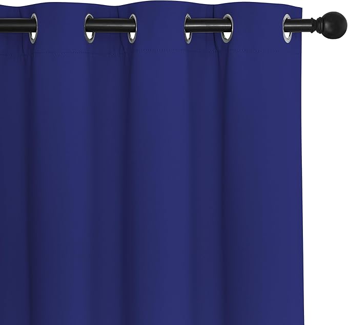 NICETOWN Navy Blue Room Darkening Curtains 108 inch Length - Image 7