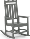 Outdoor Adirondack Rocking Chairs All-Weather HDPE Patio Rocker Chair by ABCPATIO