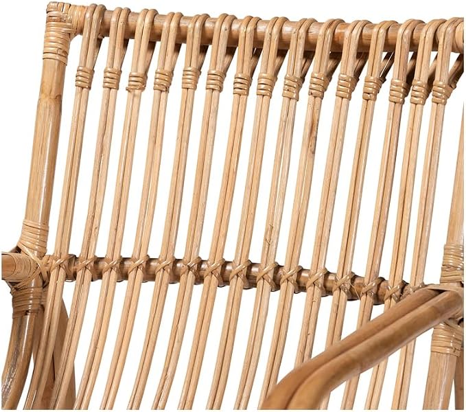 HomeStock Antique Ambiance 24'' W x 29.75'' D x 29'' H Natural Bohemian Rattan - Image 6