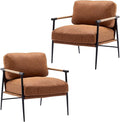 Ya-Home Mid-Century Accent Chair Set of 2, Soft Armchair PU Leather Lounge Chair by Ya-Home