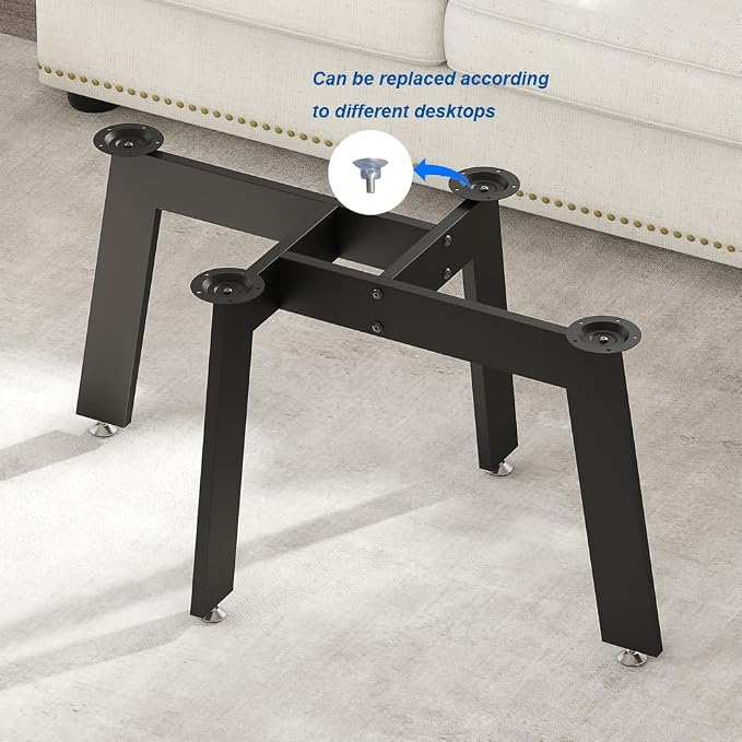 KaKaBB Metal Coffee Table Legs, 18 Inch Coffee Table Base, Furniture Legs - Image 5