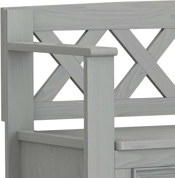 SIMPLIHOME Amherst Entryway Storage Bench - Image 7