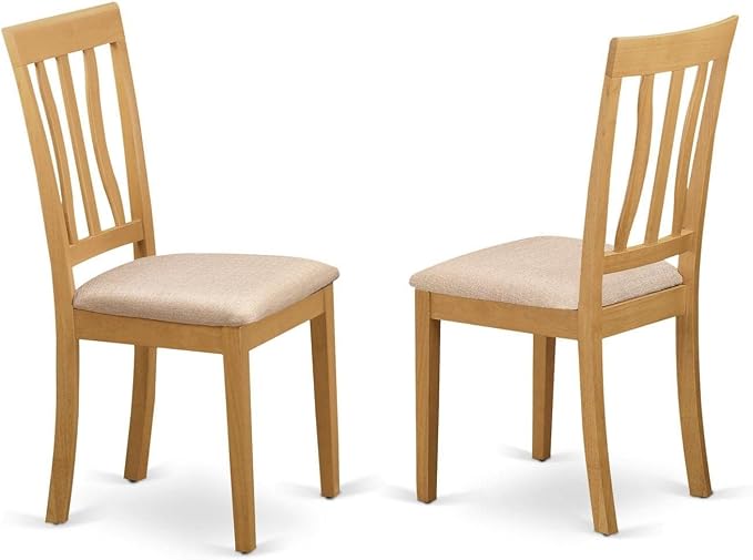 East West Furniture ANC-OAK-C Antique Dining Chairs by EastWestFurniture