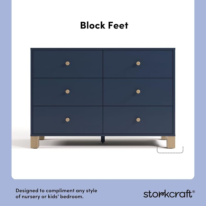 Storkcraft California 6 Drawer Double Dresser – GREENGUARD Gold Certified - Image 6