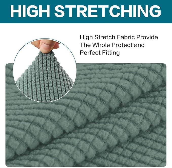 Turquoize 2 Piece Chair Covers Chair Slipcovers - Image 5