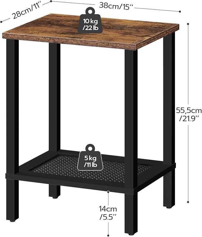 HOOBRO End Table, Small Side Table - Image 3