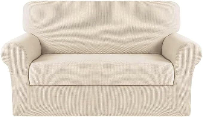 Turquoize Stretch Sofa Slipcover 2 Pieces Sofa Cover Couch Cover by Turquoize