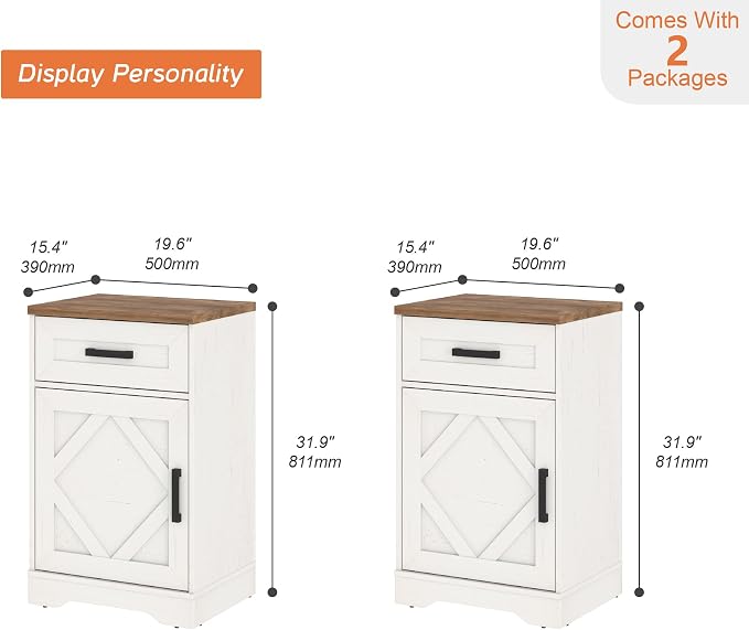 WAMPAT 32" H End Table Set of 2 - Image 2