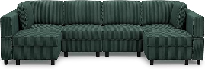 Belffin U Shaped Sectional Sofa Couch Modular Sectional Sofa - Image 9