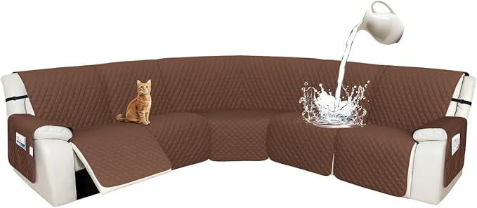 Arfntevss Recliner Sectional Couch Covers 1OO% Waterproof L Shape Sofa Cover by Arfntevss