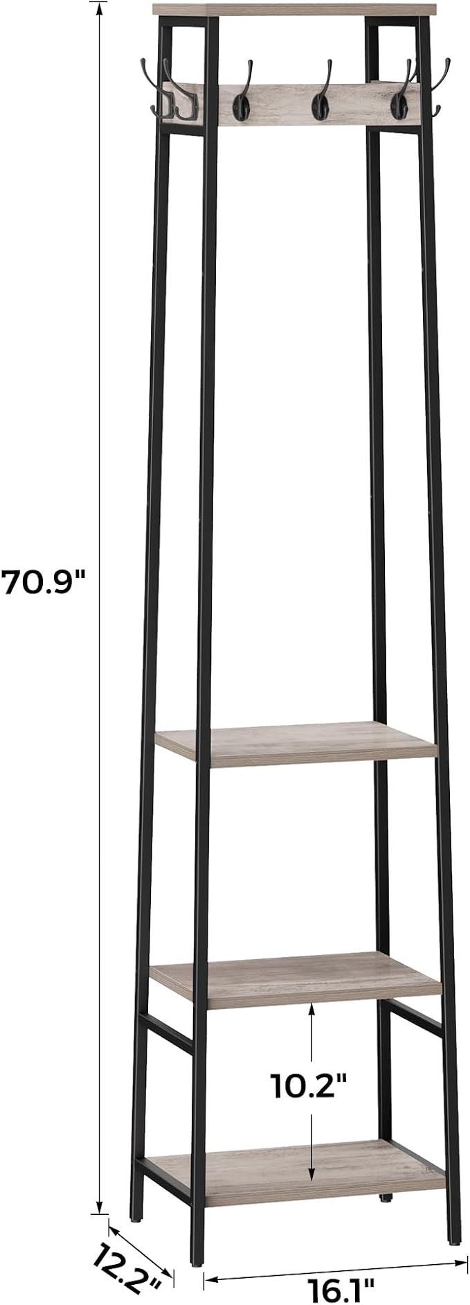 Coat Rack Freestanding, Coat Stand - Image 4