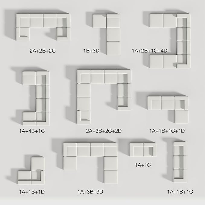 Novilla Modular Sectional Sofa, Modern Cloud Sectional Couch - Image 5
