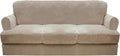 CUCRAF T Cushion Sofa Cover 4 Piece Slipcovers, Soft Thick Velvet Couch Cover by CUCRAF
