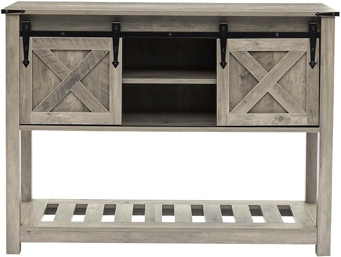 Grey Farmhouse Entryway Table, Rustic Hallway Table - Image 8
