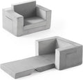 Kids Couch, 2-in-1 Toddler Chair Comfy 1-3 Years Old, Convertible Kids Chair by Enjoyabetterchildhood