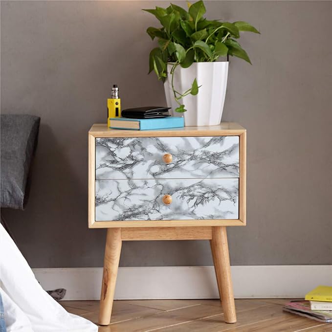 Livelynine 15.8x197 Marble Wallpaper Peel and Stick Countertops Waterproof - Image 4