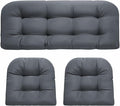 DANGHOOGY Wicker Chair Cushions, Waterproof Outdoor Loveseat Cushions by DANGHOOGYFurnitureCushions
