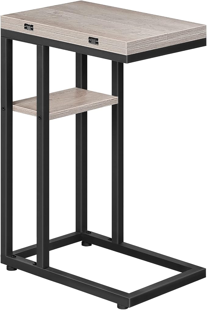 HOOBRO Foldable End Table, C Shaped Side Table - Image 2