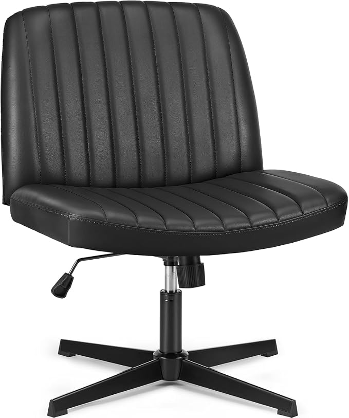 OLIXIS Criss Cross Legged Chairs Armless No Wheels Wide Seat Height Adjustable by OLIXIS
