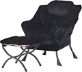 Tiita Lazy Chair with Ottoman, Comfy Leisure Sofa Armchair with Ottoman by TiitaHome