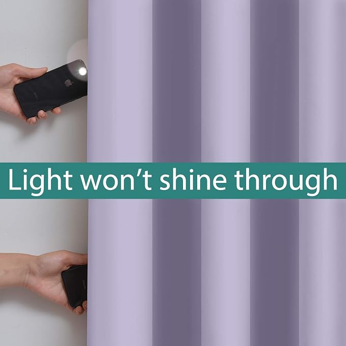 Yakamok 2 Thick Layers 100% Completely Blackout Window Curtains, Thermal - Image 3