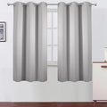 LEMOMO Light Grey Blackout Curtains 38 x 63 Inch Length/Set of 2 Curtain by Lemomo