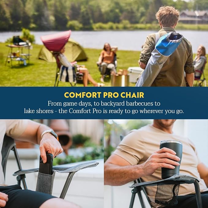 GCI Outdoor Comfort Pro Camping Chair | Collapsible Folding Chair - Image 5