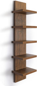Homaterial 5 Tier Wall Shelf Unit, Decorative Wall Mount Vertical Shelving by Homaterial
