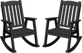 Greesum Set of 2 Outdoor Rocking Chair, 300lbs All-Weather Patio Rocker by BuynowfromGreesum
