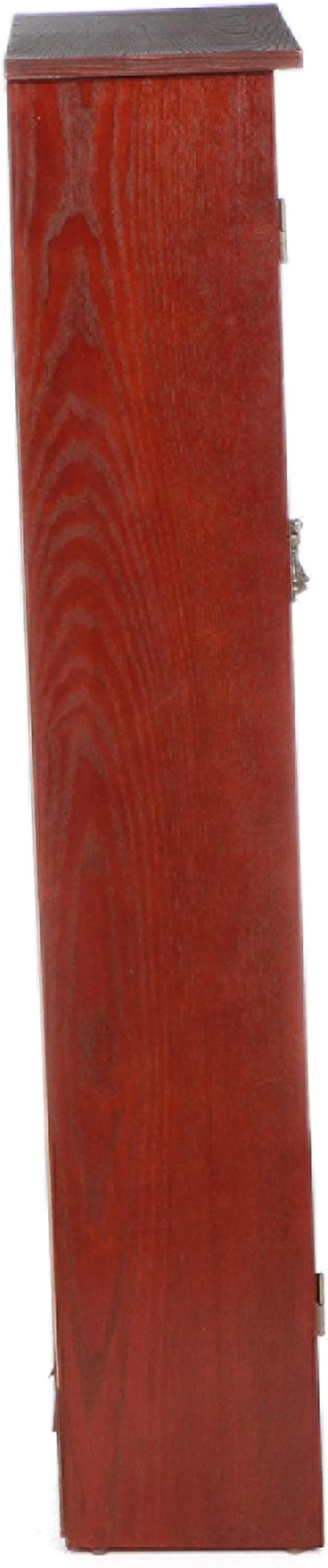 SEI Furniture - Window Pane Media Cabinet - Cherry - Transitional Design - Image 5