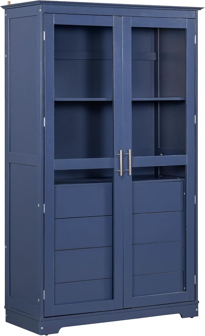 VilroCaz 75'' Tall Kitchen Pantry, Wood Freestanding Kitchen Storage Cabinet - Image 6