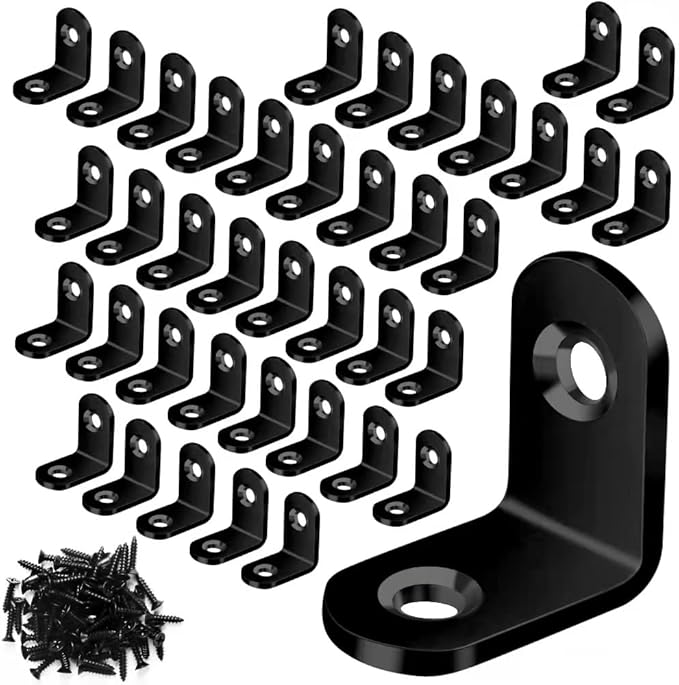 Vicuna R 40PCS L Brace, Stainless Steel Corner Brace, Metal Right Angle Bracket by Vicuna+R