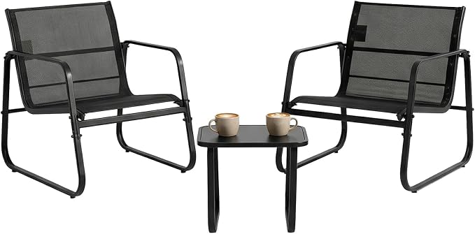 DUMOS 3 Piece Patio Furniture Set，Outdoor Patio Furniture Set by DumosLifestyle