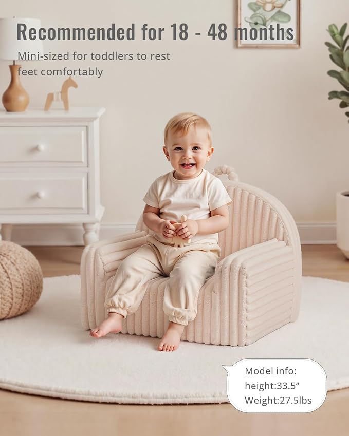 Blissful Diary Toddler Chair, Snuggly Soft Kids Sofa Chair, Supportive Toddler - Image 3
