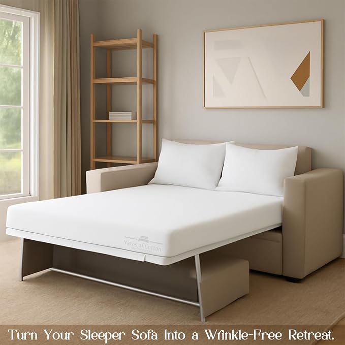 Yarns of Cotton Sleeper Sofa Bed Sheet Set - Image 8