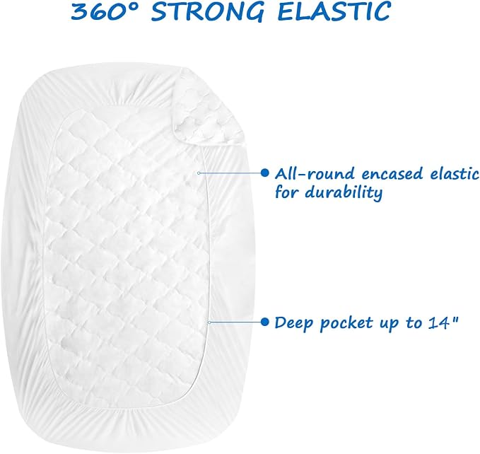 RV Short Queen Mattress Pad Waterproof Protector, Short Queen Mattress Topper - Image 5