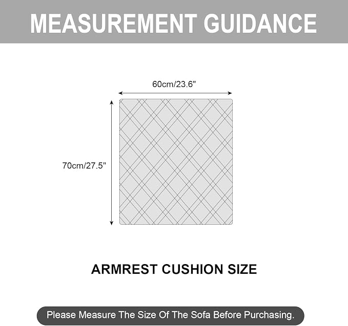 Genina Sofa Armrest Cover, Anti-Slip Armchair Slipcovers - Image 2