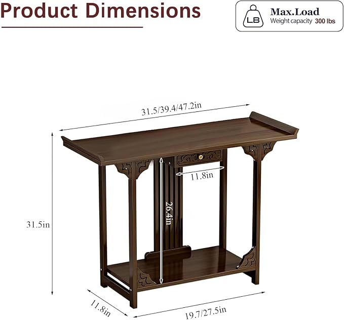 Traditional Chinese Style Console Table - Image 8